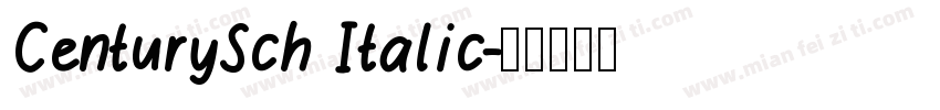 CenturySch Italic字体转换